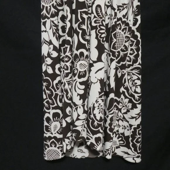 JESSICA | small | Made In Canada | Brown Floral Dress | Tie Back | NWOT - Picture 7 of 11